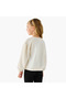 Bow Accent Sweatshirt with Long Sleeves - 3