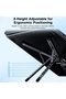 Foldable Laptop Stand for Desk, All-in-One Portable Holder for Laptop, Phone & Tablet with Magnetic - 4