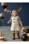 Girls' Leopard Print Blouse and Dress Two-Piece Set