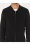 Black Slim Fit Zippered Knitwear Cardigan 50317333-Vr046 - 6