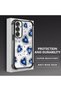 Samsung Galaxy A24 Compatible Transparent Silicone Flutter Protective Case Evil Eye Pattern - 4