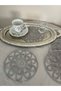 Set of 6 Stylish Coffee Side Presentation Guipure Tulle Napkins - 2