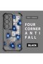 Samsung Galaxy S25 Ultra Compatible Transparent Silicone Flutter Protective Case Evil Eye Pattern