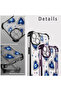 iPhone 12 Compatible Transparent Silicone Flutter Protective Case Evil Eye Pattern - 7