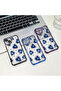 iPhone 12 Compatible Transparent Silicone Flutter Protective Case Evil Eye Pattern - 8