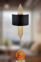 Black Metal Sconce with Tufts E27 Wall Lighting 35X22X75 cm Living Room - 2