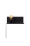 Minimal Furred Black Metal Sconce E27 Wall Lighting 40X15X15 cm Bedroom and Living Room - 4