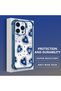 iPhone 14 Pro Compatible Transparent Silicone Flutter Protective Case Evil Eye Pattern - 4
