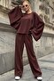 Bitter Brown Wide Sleeve Detailed Oversize Double Suit Vs01583 - 3