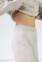 A.Beige High Waist Pocketless Cashmere Women's Knitwear Trousers - 2