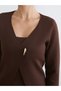 V-Neck Women's Knitwear Cardigan - 3