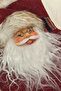 Christmas Decorative Stocking 3D Red Checkered Santa Claus Fur Hat 35 cm - 7