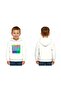 Unisex Smile Printed Children's Swaetshirt Hooded 3 Thread Raster