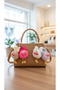 Cute Plush Bow Keychain Charm – Colorful Soft Bag & Key Accessory (Mixed Shipping) - 3