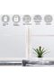 Frosted Window Film Static Cling Privacy UV Heat Control 40x100cm - 2