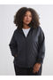 Black Hooded Women's Raincoat - 2