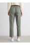 Alita City Lcw Eco Khaki Plain Loose & Wide Shrinkable Leg Women's Trousers - 4