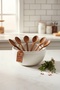 Olive Wood Handmade Wooden Tea Spoon 6-Piece Wooden Tea Spoon Set - 2