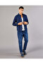 Men Blue Denim Joggers - 2