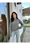 Hair Braid Patterned Soft Textured Women's Knitwear Sweater Anrasit - 8