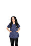 D/115 Gray Bat-Sleeve Unisex Doctor Nurse Student Terry Cotton Fabric Scrubs Set - 2
