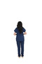 D/115 Gray Bat-Sleeve Unisex Doctor Nurse Student Lycra Fabric Scrubs Set - 3