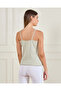 Women Green Strappy Lace Vest - 3