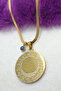 Gold, Two-Way Ayatul Kursi Enamel & Talismanic Seal Written Protective Stainless Steel Necklace - 5