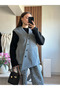 Gray Venice Cross Buttoned Vest - 509063