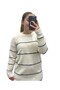 Yumoş Striped Sweater Ecru Premium Quality - 4