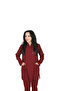 H/025 2 Pcs Judge Collar Uniform Doctor Nurse Student Lycra Fabric Scrubs Set - 3