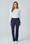 Women's High Waist Stretch Fabric Stretchy Flared Pants Leggings - 3