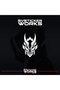 Dragon dragon helmet sticker compatible with all helmets one way 1 piece - 3
