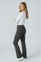 Women's High Waist Stretch Fabric Stretchy Flared Pants Leggings - 5