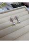 Elegant Pearl Model Sparkling Earrings with Zircon Stone