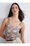 Peak New Season U Neck Patterned Women's Undershirt