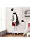Coat Rack Coat Racks Free Standing Hat Rack Clothes Stand Coat Tree Coat Hanger, White