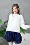 Women's Crew Neck Brioche Knit Soft-Textured Knit Sweater 3014 - 3