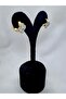 Pearlescent Clover Design Gold 316L Steel Hoop Earrings - 5
