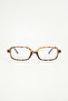 Liana Leopard Thin Rectangular Blue Light Glasses - 2