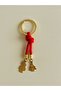 Red String Detailed Christmas Keychain (Santa Claus & Pine Tree) – Christmas Gift - 4