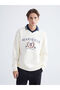 Özmarka New Season Polo Neck Printed Men's Thick Sweatshirt