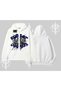 White Cardigan Sweatshirt Sp55Der - 3