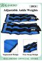 2pcs Ankle Weights Adjustable Leg Weight Straps for Women Men Weighted Ankle Weights Set for Gym Fit