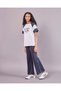 Senior Girls White Oversized Printed T-Shirt - 2