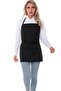 Kitchen Apron Waterproof Kitchen Apron Chef Apron with 3 Large Pockets Barista Apron Hairdresser Apron