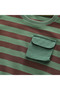 Kids’ Striped Tee & Cargo Shorts Set | 12-18 Months | Beige & Green | Cotton | Elastic Waistband - 3