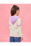 Girls White Embroidered Hooded Sweatshirt - 3