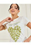 Women White Printed T-Shirt - 4
