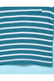Infant Boys Blue With White Striped T-shirt - 3